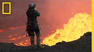 Drones Sacrificed for Spectacular Volcano Video  National Geographic [upl. by Aserat]