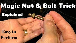 Nut amp Bolt Magic trick Revealed Learn Magic easy [upl. by Anedal146]