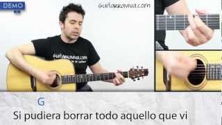 Como tocar No Dudaría de Antonio Flores Acordes y clase completa en guitarra [upl. by Alyosha922]