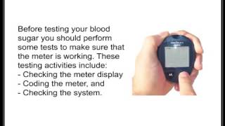 Using Your Blood Glucose Meter One Touch Ultra [upl. by Rempe]