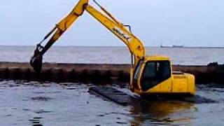 floating excavator AX150 ULTRATREX INDONESIA [upl. by Hegyera]