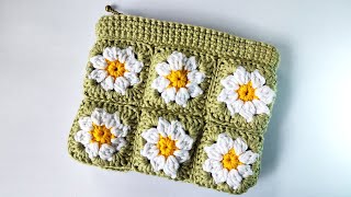 Mini Daisy Crochet Coin Purse [upl. by Barnard653]