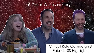 9 Year Anniversary  Critical Role Episode 88 Highlights and Funny Moments [upl. by Aleacem]