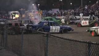 Norfolk County Fair 2009 Demolition Derby Heat One 33 [upl. by Thrasher]