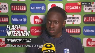 Domingos Quina quotO mais importante é o campeonatoquot [upl. by Nedah681]