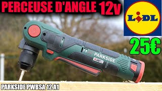 LIDL visseuse dangle 12v PARKSIDE PWBSA 12 A1 sans fil 11nm type BOSCH Professional GWB 12V10 [upl. by Gino]