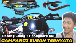 Cara Pasang STANGHandguard Honda CRF 150 pengaman Motor Trail [upl. by Atteuqal]