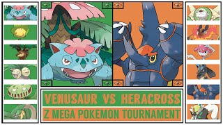 MEGA VENUSAUR vs MEGA HERACROSS  Z Mega Pokémon Tournament KantoJohto Edition  Battle 08 [upl. by Yenal]