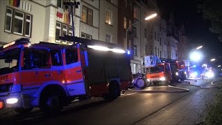 Brand in Mehrfamilienhaus in EugenRichterStraße in HagenWehringhausen  Feuerwehr Hagen [upl. by Hammerskjold]