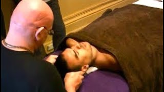 Learn to Massage Video Brandon Raynor Massaging Bronson Part 3 Learn to massage Head Shoulders [upl. by Chapin]