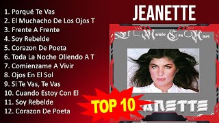 Jeanette 2023  10 Grandes Exitos  Porqué Te Vas El Muchacho De Los Ojos Tristes Frente A Fre [upl. by Aisatsanna812]