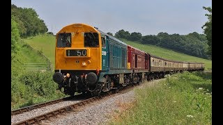 West Somerset Railway Vintage Diesels to the Seaside Diesel Gala 2018 [upl. by Nylahsoj532]