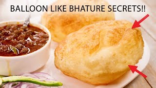 Bhature  Balloon Like Perfect Bhatura Chole Recipe Secrets  CookingShooking [upl. by Dunlavy366]