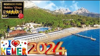 4K KIMEROS PARK HOLIDAY VILLAGE 2024 KEMER ЛИЧНОЕ МНЕНИЕ GOOD BEACH RESORT ANTALYA TURKEY [upl. by Pelag]