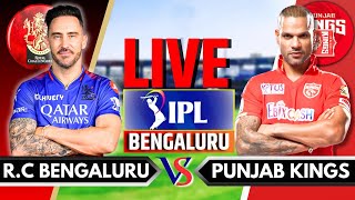 IPL 2024 Live RCB vs PBKS Live Match  IPL Live Score amp Commentary  Bangalore vs Punjab Live Match [upl. by Lecram]