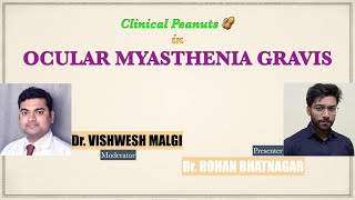 Clinical Peanuts 🥜 Ocular Myastheina Gravis case discussion for Residents and trainees [upl. by Enaillil692]