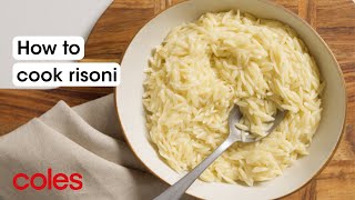 How to cook risoni  Back to Basics  Coles [upl. by Joannes723]