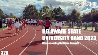 Delaware State University Band • Homecoming Halftime Tunnel 2023 [upl. by Itsa216]