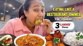 Eating like a Restaurant Owner for 24 Hours  Realistic Food Challenge [upl. by Laenej]