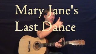 Mary Janes Last Dance TOM PETTY Guitar Lesson  Easy Strum How to Play Beginner [upl. by Mastic716]