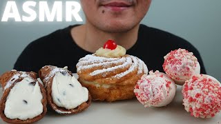 ASMR  Cannoli  Zeppole  Strawberry Shortcake Cones  The Hangry Mole [upl. by Hagood]