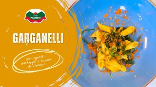 Garganelli con agretti bottarga e buccia di limone [upl. by Rettke]