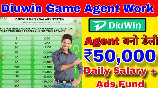 diuwin game for agent Kaise bane  how to do agent work in colour prediction game [upl. by Amoihc]