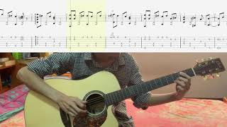 ဆွေးတယ်  ထူးအိမ်သင်  Sway Tal  Htoo Eain Thin  Fingerstyle Guitar Tab [upl. by Dadivitan]