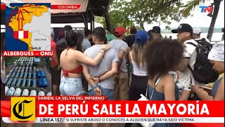 DE PERU SALE MAYORIA DE VENEZOLANOS QUE ATRAVIESAN EL DARIEN A EEUU  ONU DA COMIDA ALBERGUES PASAJE [upl. by Airtina]