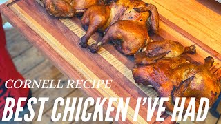 Cornell chicken Firehouse chicken recipe on the Kamado Joe The BEST BBQ chicken Ive ever had [upl. by Oiznun]