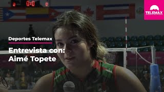 Aimé Topete en Entrevista  México vs Nicaragua  Copa PanAmericana 2022 Senior Women [upl. by Josh]