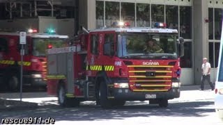 Pumper 1A  1B MFB Central Melbourne Fire Station [upl. by Hepsiba127]