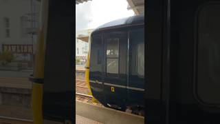 GWR class 166 thrashes out of the station with a noisy departure on the Paignton service166211 DMU [upl. by Nadabus]