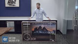 Unboxing The Samsung Q80R QLED Series TV  QN65Q80R [upl. by Akkina805]