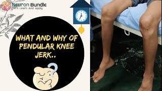 Pendular Knee Jerk reflex cerebellar functions ataxia neurology [upl. by Chet]