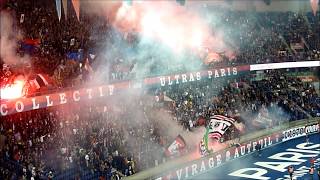 PSG vs SaintEtienne  ambiance et premiers fumigènes de la saison 140918 [upl. by Barny6]