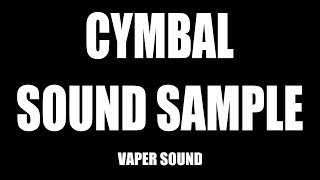 Cymbal sound sample pack sound effect [upl. by Kenton]