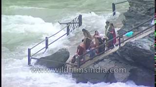 Confluence of Alaknanda and Mandakini rivers at Rudraprayag Uttarakhand [upl. by Shira224]