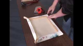 How to Stretch a Canvas for oil amp acrylic paintings giclees and prints [upl. by Tedman407]