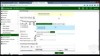 Fortinet  Configurando VPNSSL Fortigate 30D [upl. by Cappella]