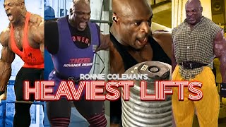 Ronnie Coleman HEAVIEST Lifts EVER  Compilation [upl. by Ecylla]