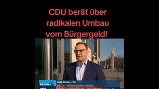 Radikaler Umbau vom Bürgergeld von der CDU  🔔 politik fypシ deutschland youtube video [upl. by Analad248]