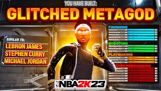 THIS GLITCHED METAGOD BUILD WILL BREAK NBA 2K23 BEST DEMIGOD BUILD FOR GOING AGAINST COMP NBA 2K23 [upl. by Iaj]