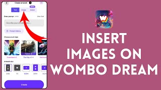 How to Insert Images on Wombo Dream 2024  Wombo Dream Tutorial [upl. by Torrance]