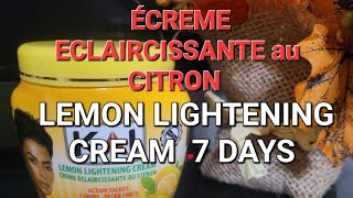 crème eclaircissante au citron Lemon Lightening cream 7 jours action tâches [upl. by Eran]