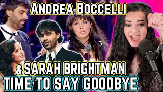 Andrea Boccelli And Sarah Brightman Time To Say Goodbye  Opera Singer Reacts LIVE [upl. by Lenor]