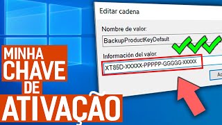 Como DESCOBRIR a CHAVE DE ATIVAÇÃO do Windows [upl. by Mechelle]