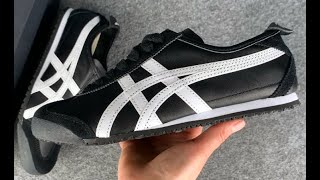 ONITSUKA TIGER MEXICO 66 BLACK WHITE 1183C102001 [upl. by Nediarb]