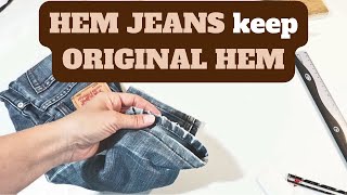 How to HEM JEANS with Eurohem Hemming Denim Pants [upl. by Nuzzi]