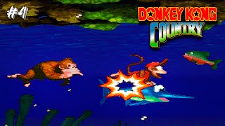 Donkey Kong Country SNES Gameplay ep4 ㅡ Coral Capers Kongo Jungle [upl. by O'Malley]